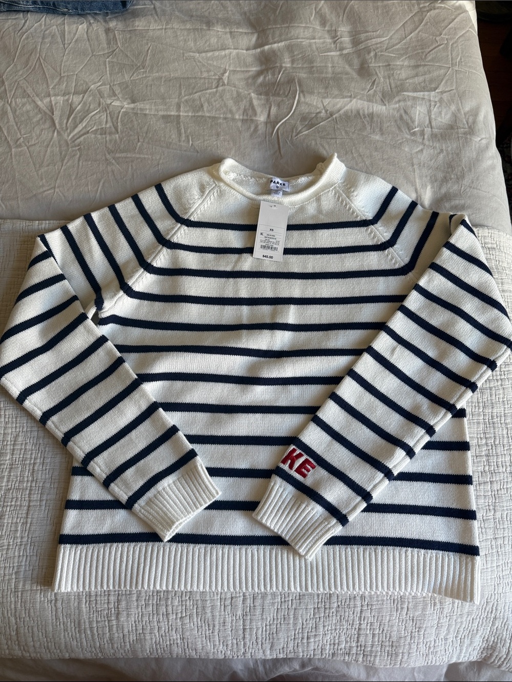 Rollneck Striped Pullover Sweater